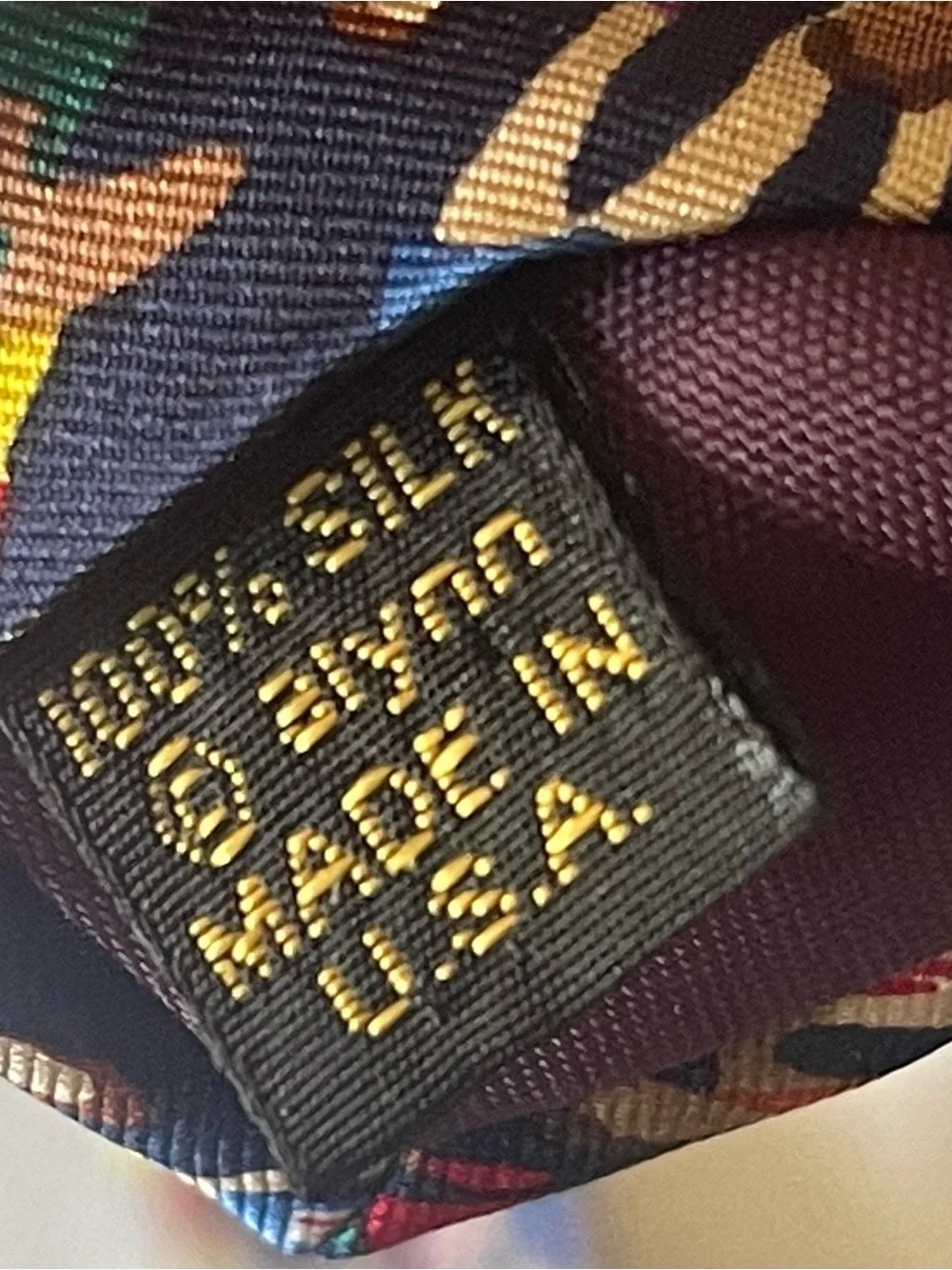 Allyn Neckwear “Marathon” tie, 100% Silk